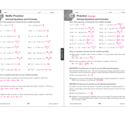 Algebra 2 1.4 practice worksheet answers